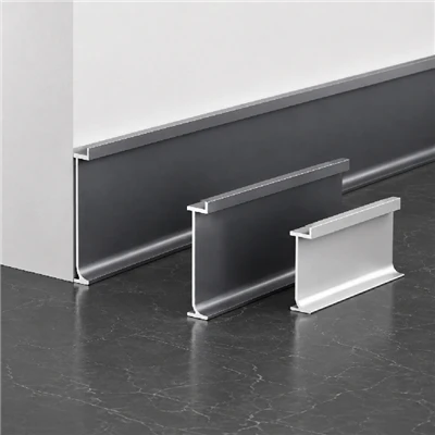 Plinthe encastrée en aluminium